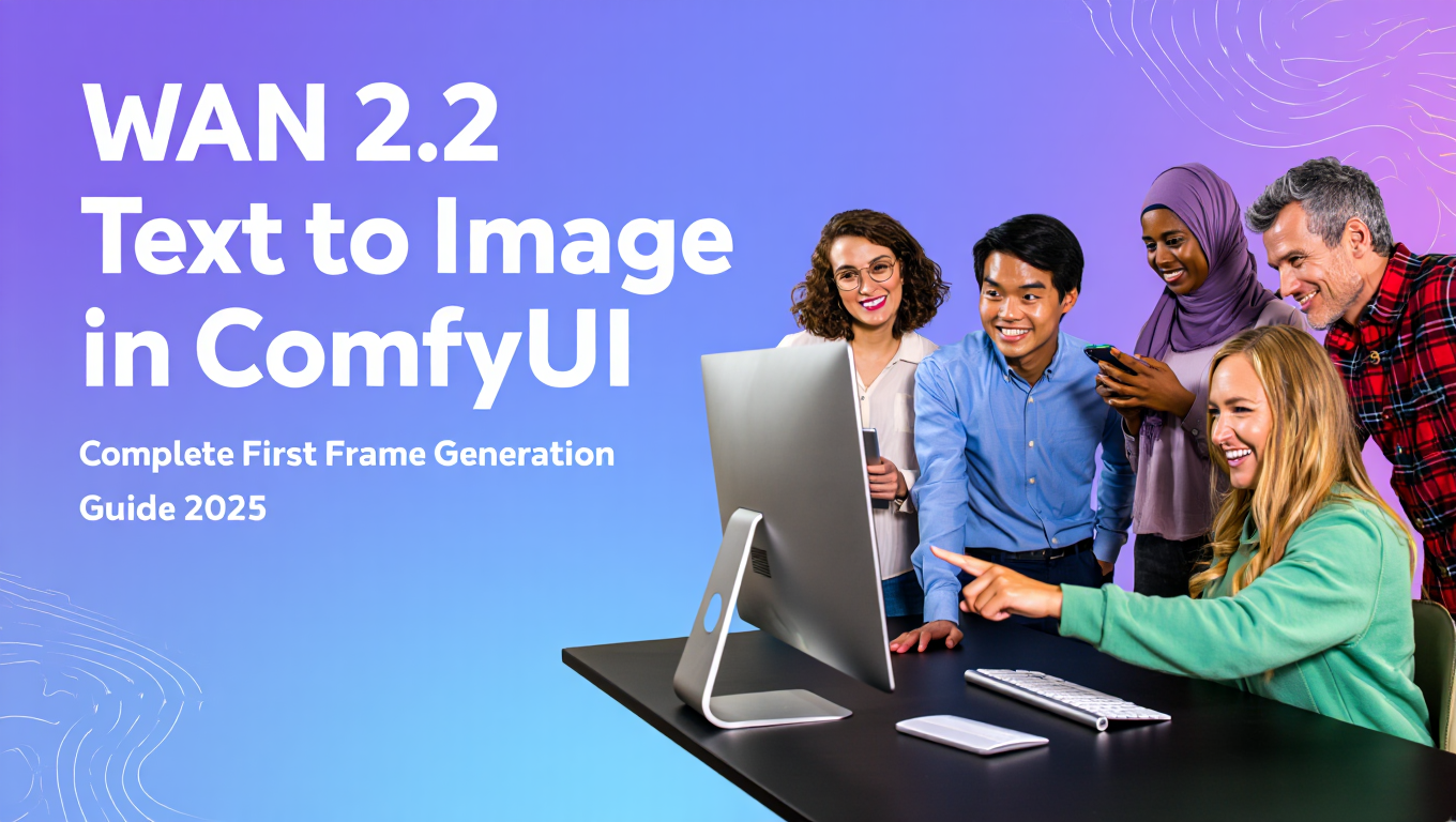WAN 2.2 Text to Image in ComfyUI: First Frame Guide tutorial banner
