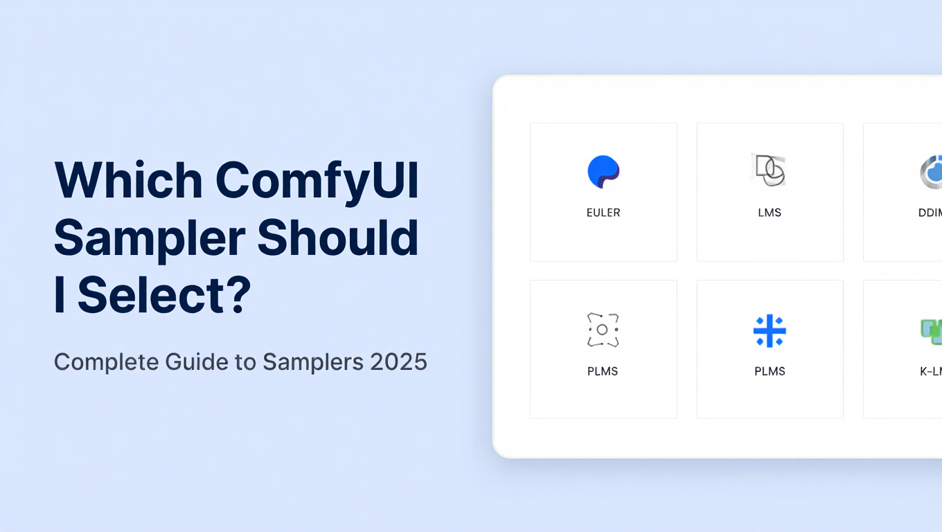 Which ComfyUI Sampler Should I Select? Complete Guide to Samplers tutorial banner