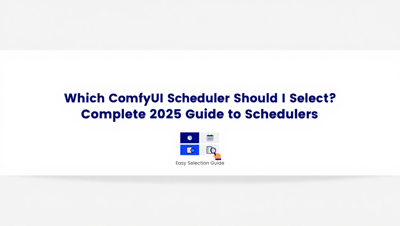 Which ComfyUI Scheduler Should I Select? Complete 2025 Guide to Schedulers tutorial banner