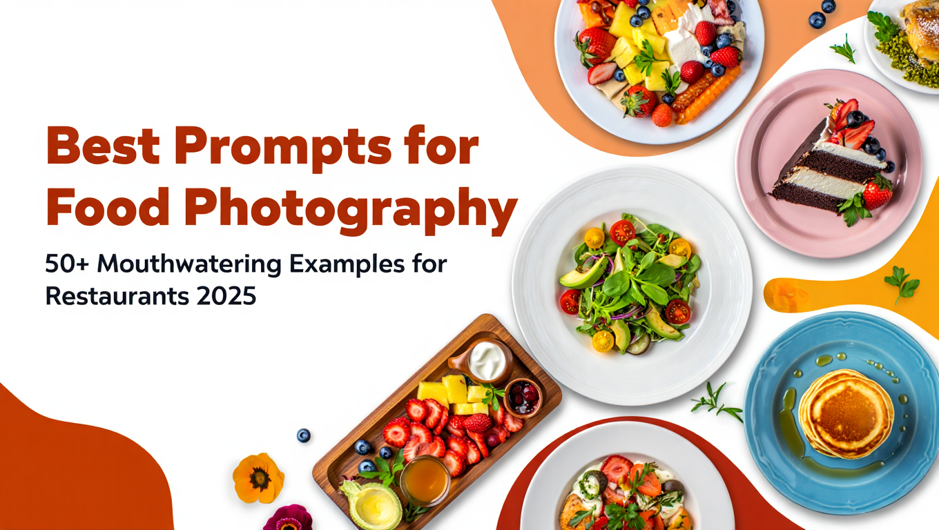 Best Prompts for Food Photography - 50+ Mouthwatering Examples for Restaurants featured image