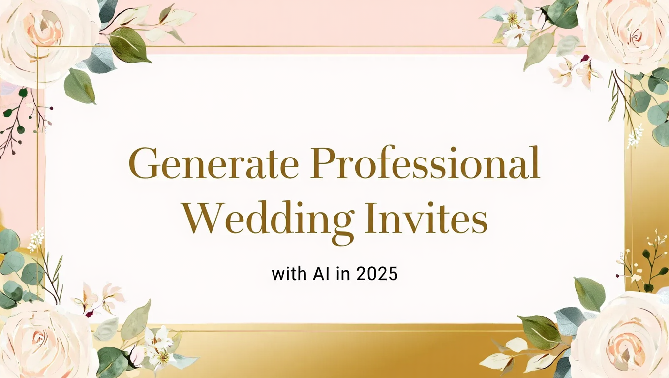 Generate Professional Wedding Invites with AI in featured image