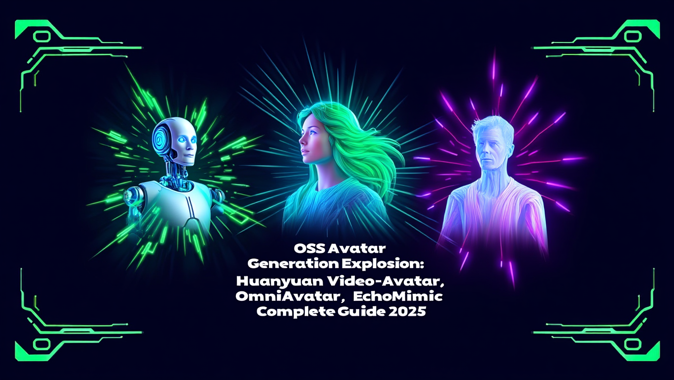 OSS Avatar Generation Explosion: Huanyuan Video-Avatar, OmniAvatar, EchoMimic Complete Guide tutorial banner