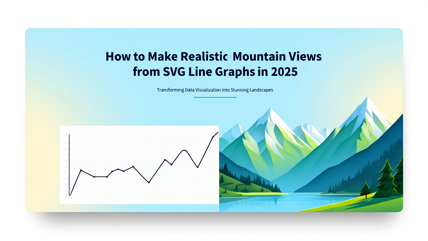 How to Make Realistic Mountain Views from SVG Line Graphs in featured image