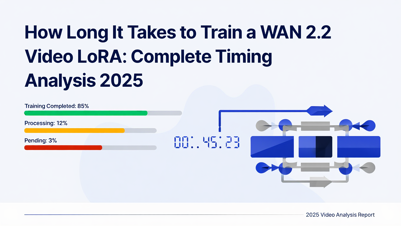 How Long It Takes to Train a WAN 2.2 Video LoRA: Complete Timing Analysis featured image