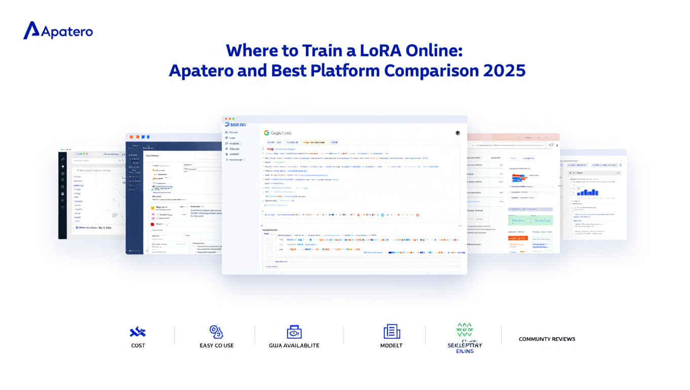 Where to Train a LoRA Online: Apatero and Best Platform Comparison comparison graphic