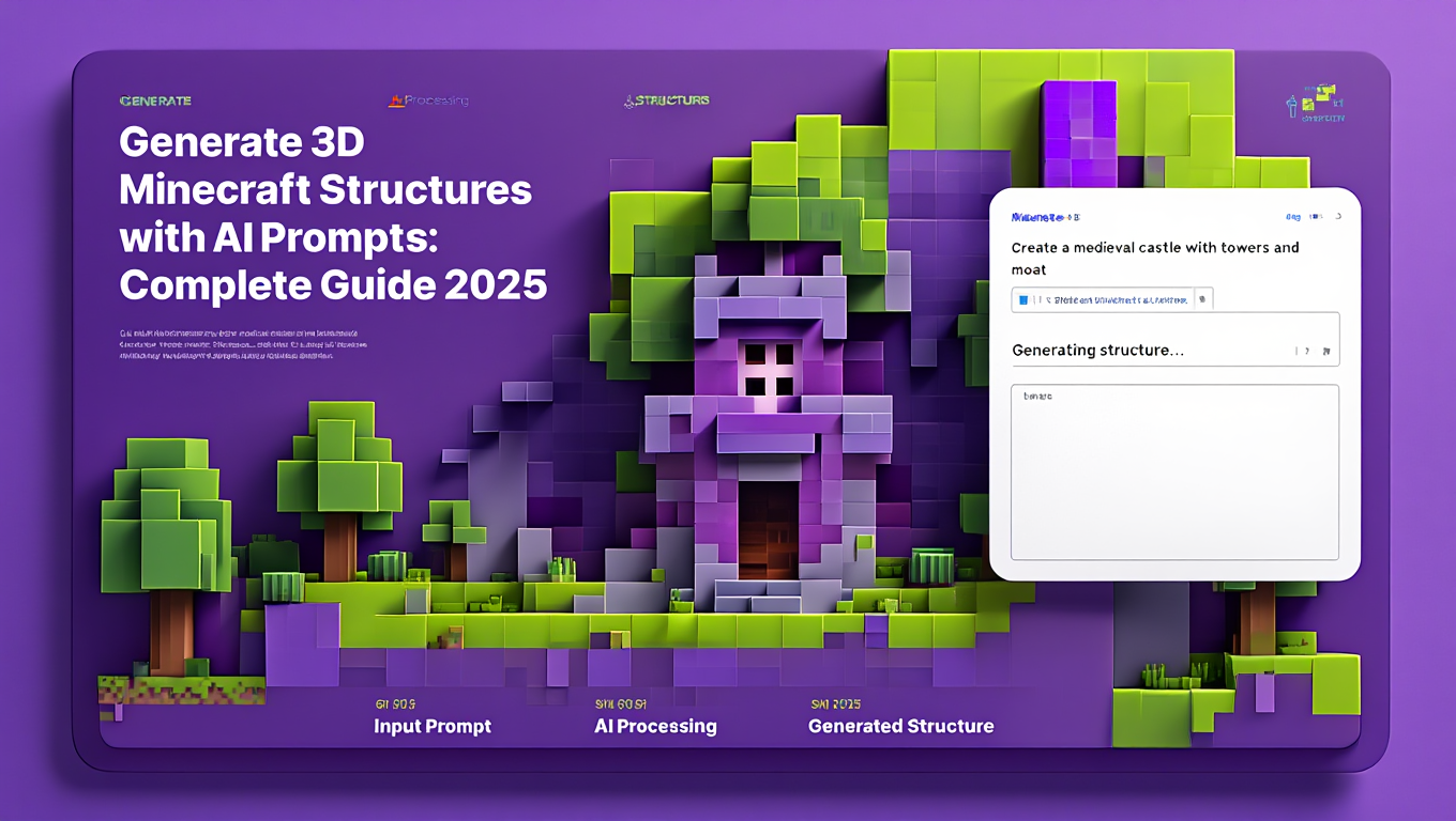 Generate 3D Minecraft Structures with AI Prompts: Complete Guide tutorial banner