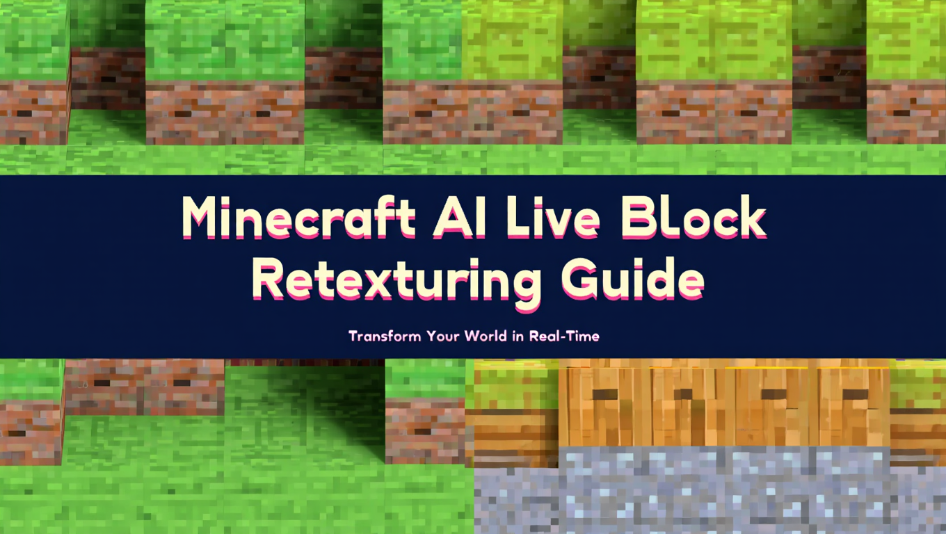 Minecraft AI Live Block Retexturing Guide: Transform Your World in Real-Time tutorial banner