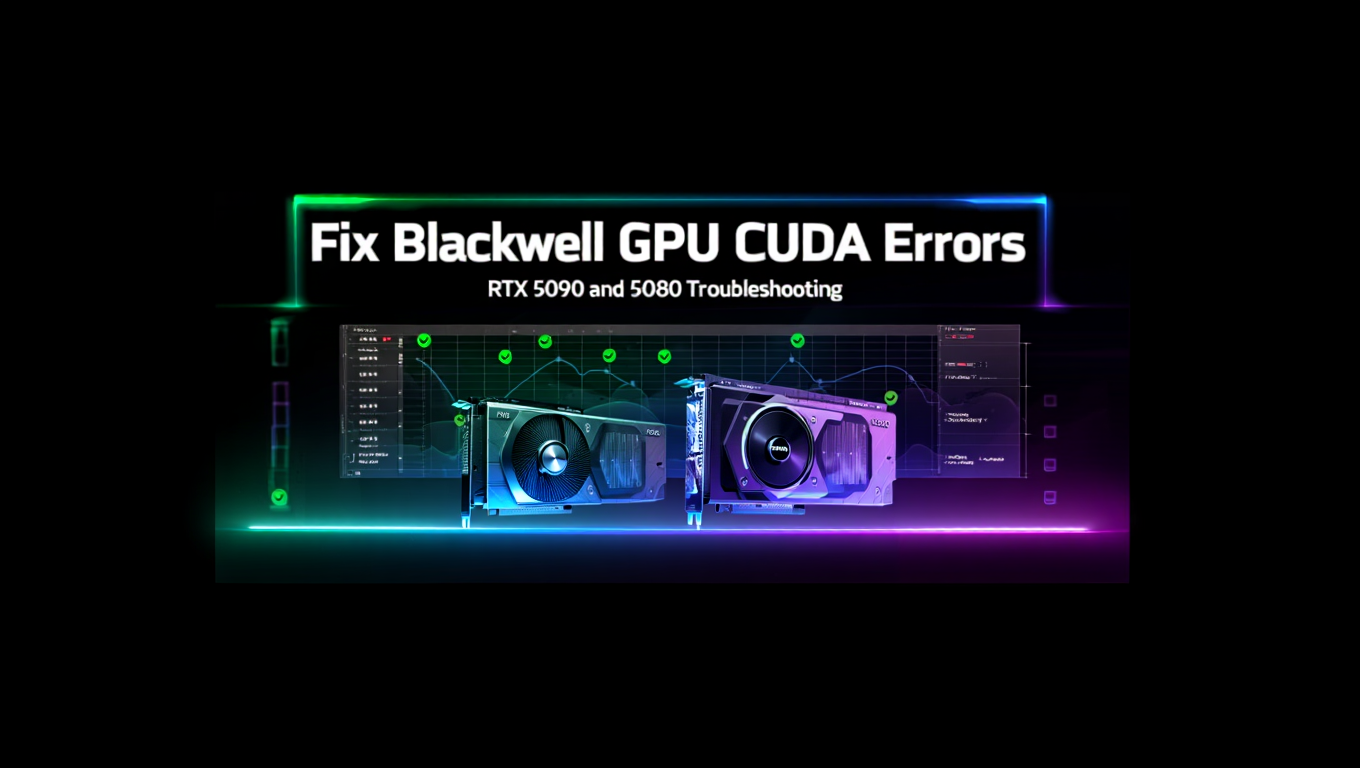 Fix Blackwell GPU CUDA Errors - RTX 5090 and 5080 Troubleshooting featured image
