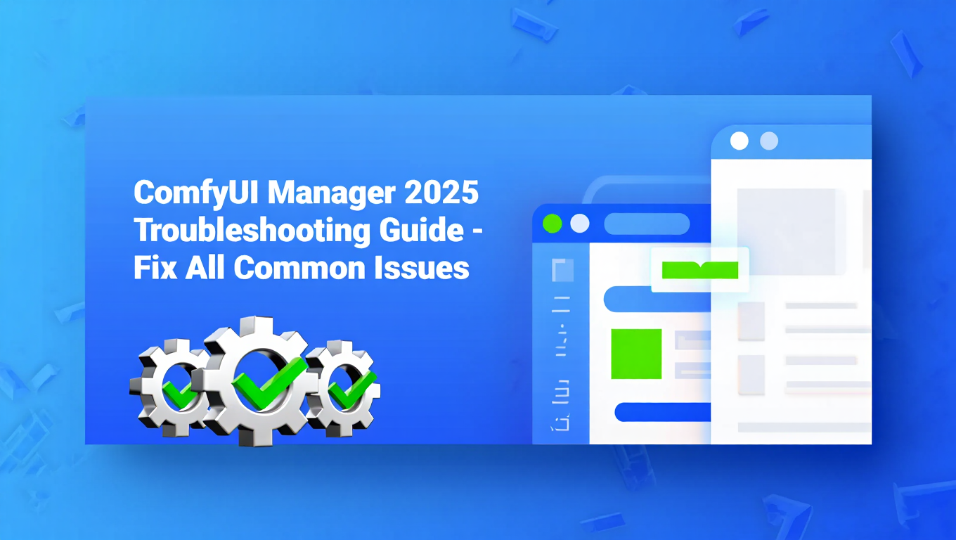 ComfyUI Manager 2025 Troubleshooting Guide - Fix All Common Issues tutorial banner