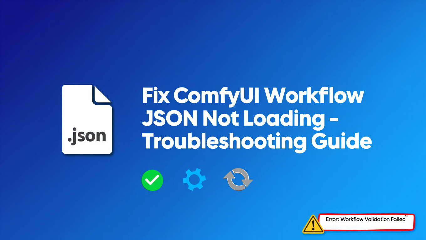 Fix ComfyUI Workflow JSON Not Loading - Troubleshooting Guide tutorial banner