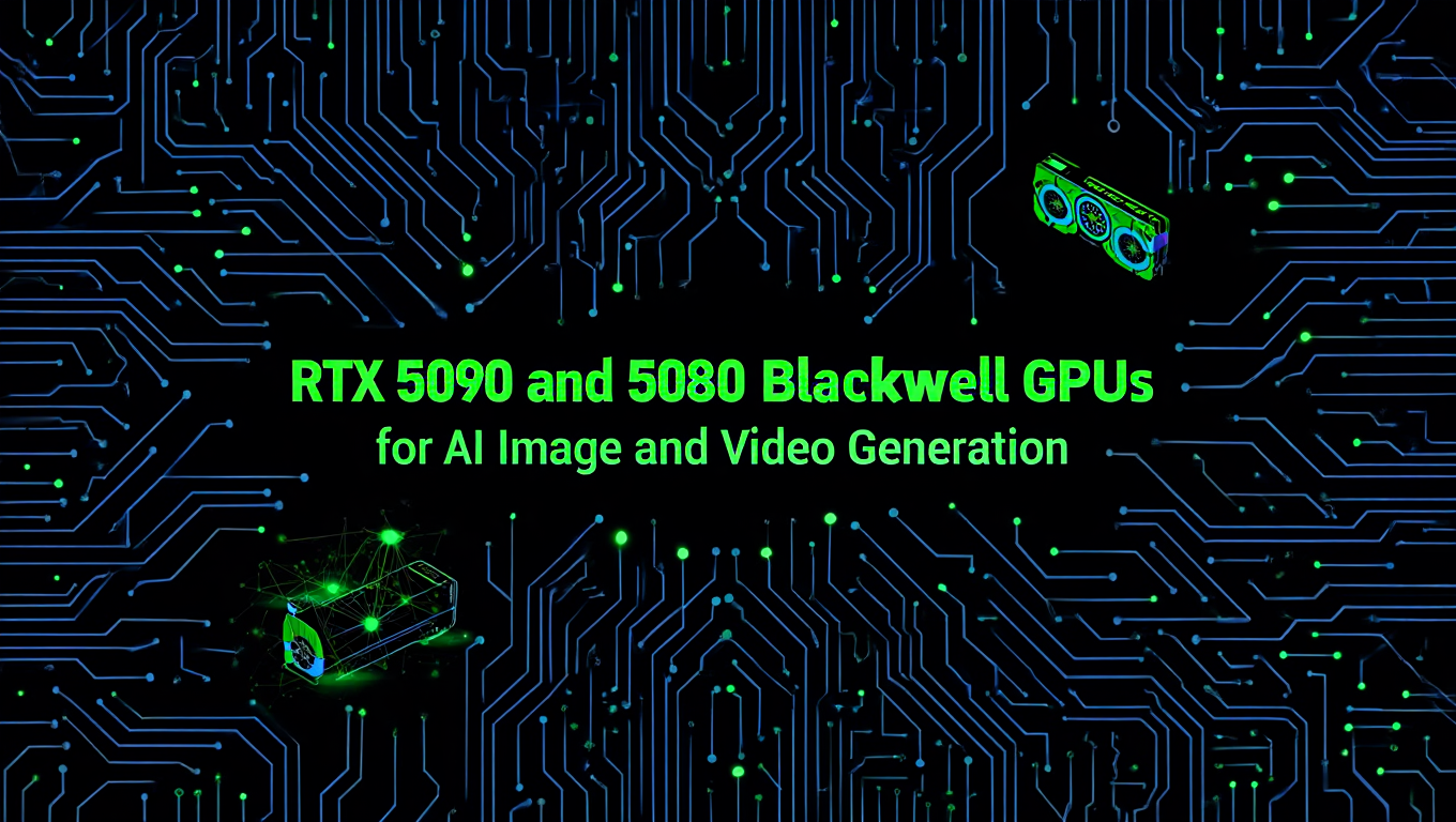 RTX 5090 and 5080 Blackwell GPUs for AI Image and Video Generation featured image