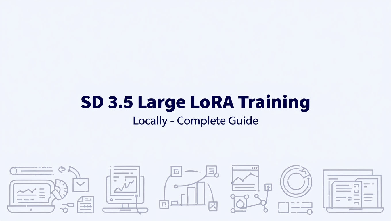 SD 3.5 Large LoRA Training Locally - Complete Guide tutorial banner