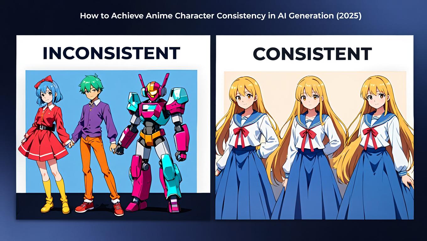 How to Achieve Anime Character Consistency in AI Generation (2025) featured image