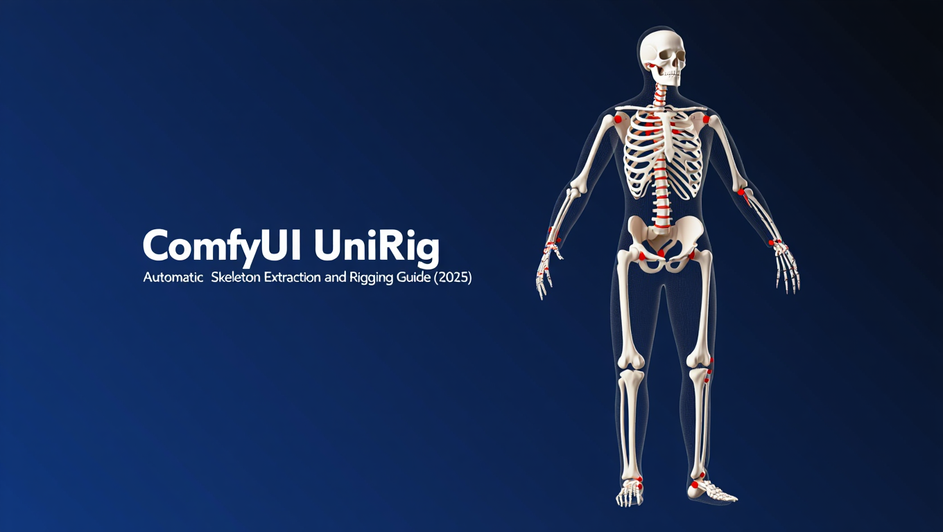 ComfyUI UniRig - Automatic Skeleton Extraction and Rigging Guide (2025) tutorial banner