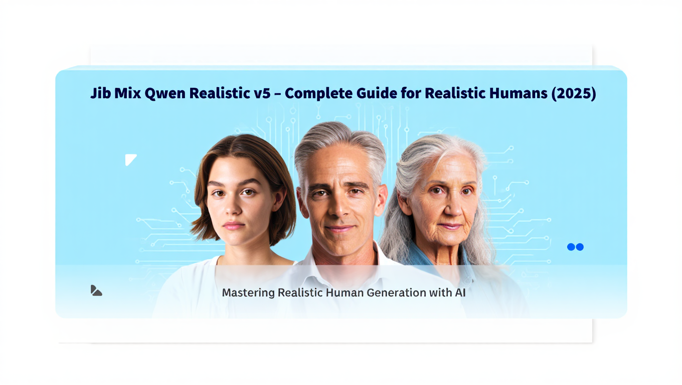 Jib Mix Qwen Realistic v5 - Complete Guide for Realistic Humans (2025) tutorial banner