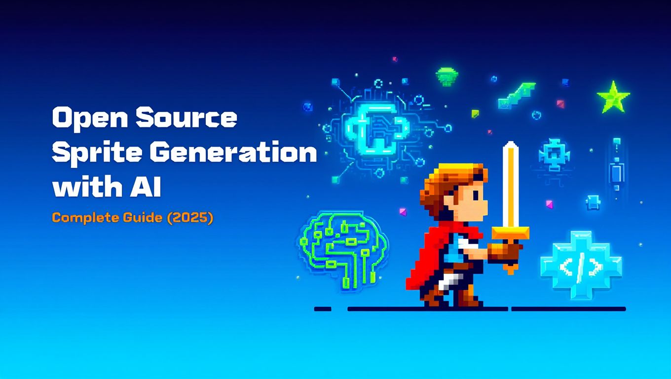 Open Source Sprite Generation with AI - Complete Guide (2025) tutorial banner