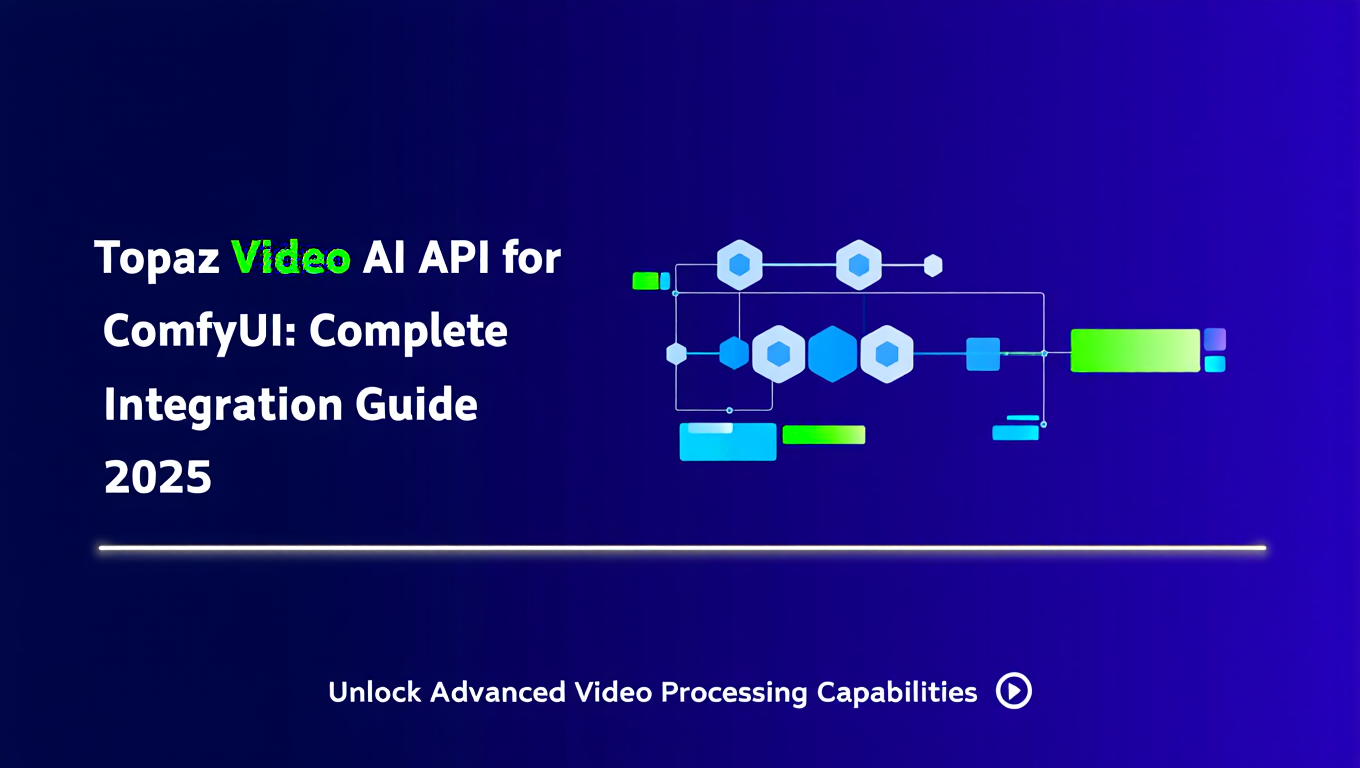 Topaz Video AI API for ComfyUI: Complete Integration Guide tutorial banner