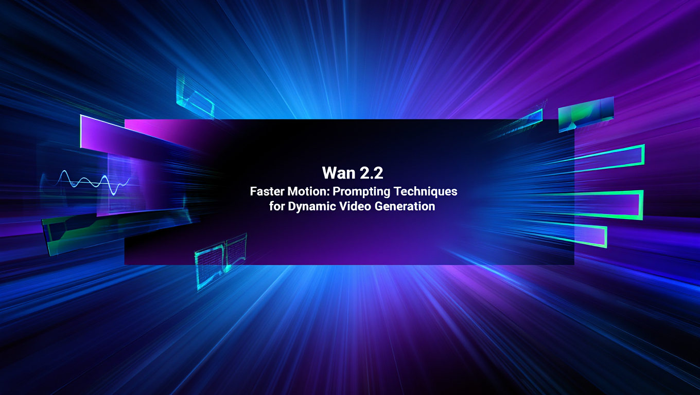 Wan 2.2 Faster Motion: Prompting Techniques for Dynamic Video Generation featured image