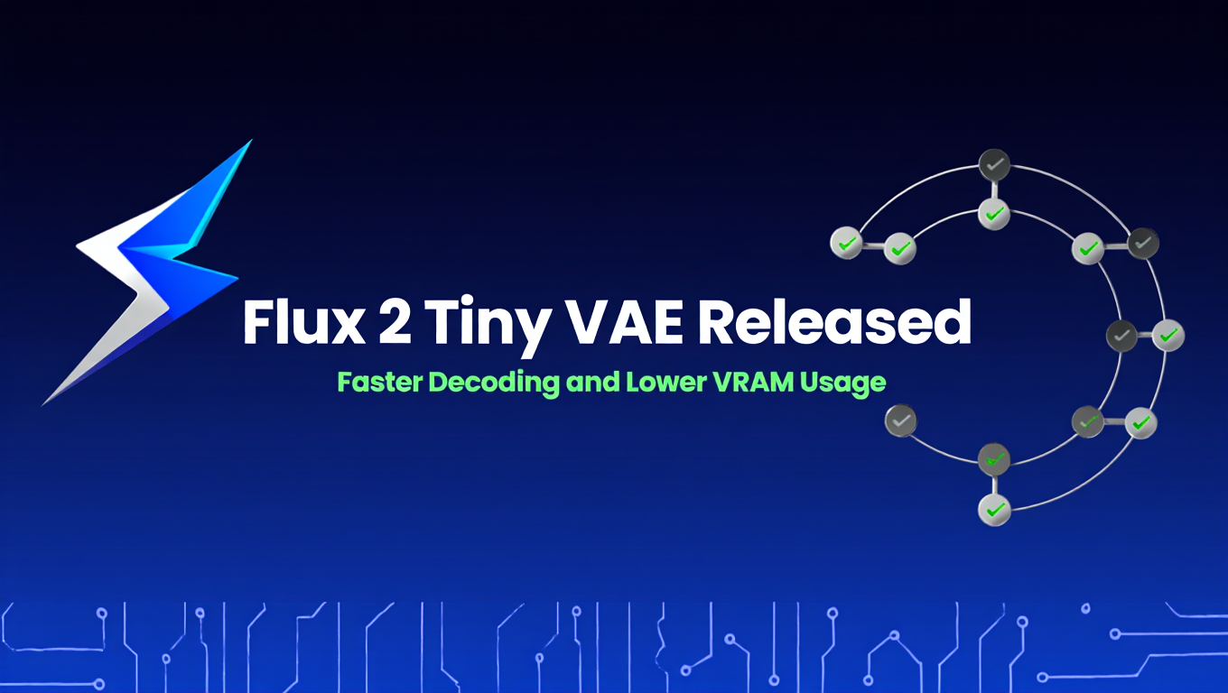 Flux 2 Tiny VAE Released: Faster Decoding and Lower VRAM Usage featured image