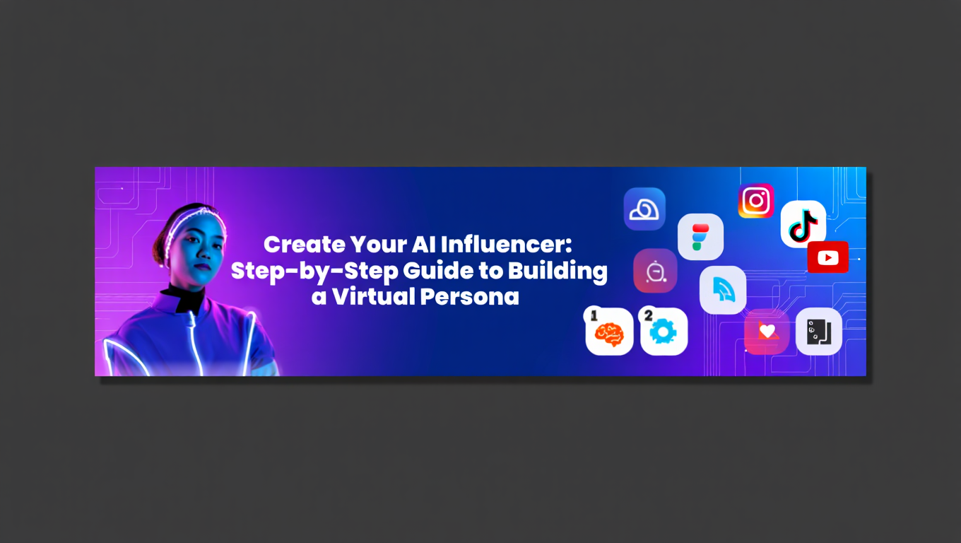 Create Your AI Influencer: Step-by-Step Guide to Building a Virtual Persona tutorial banner