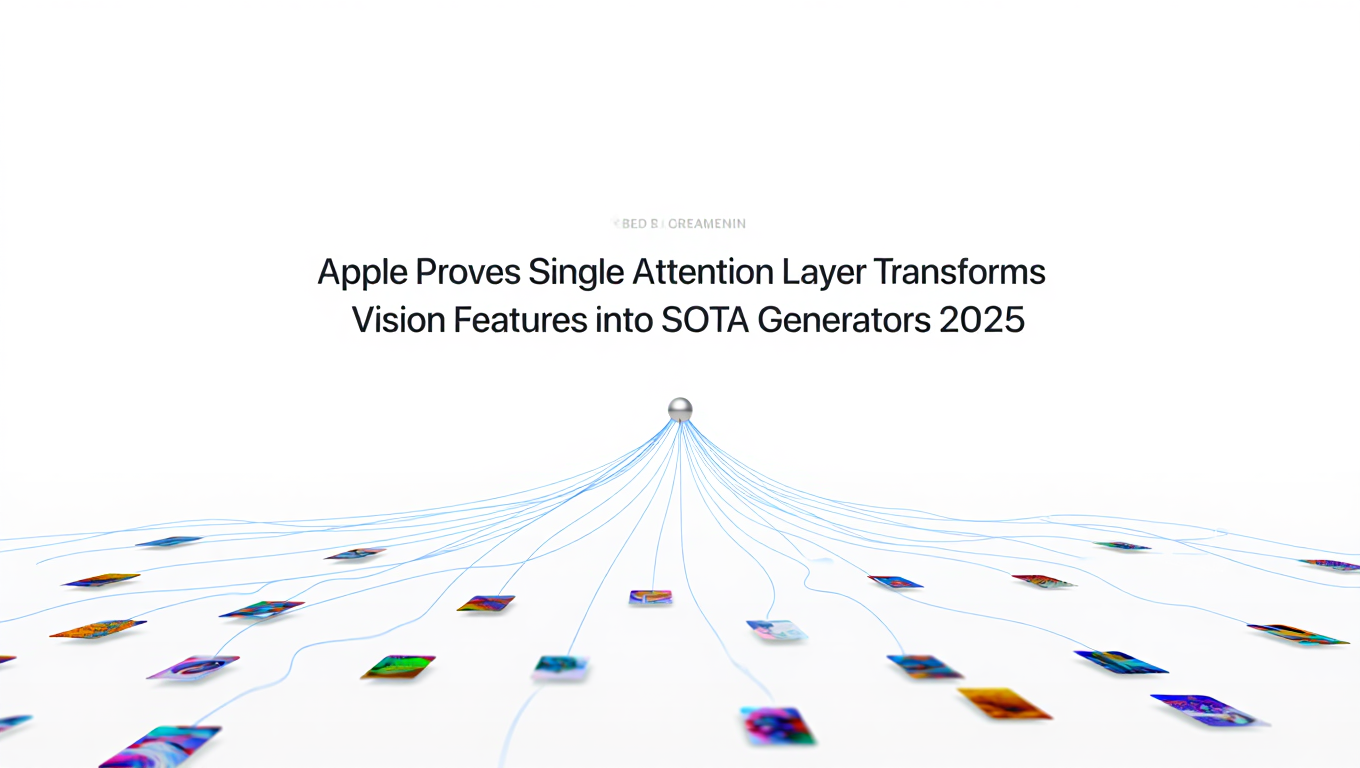 Apple Proves Single Attention Layer Transforms Vision Features into SOTA Generators featured image