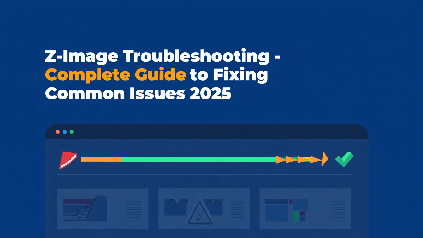 Z-Image Troubleshooting - Complete Guide to Fixing Common Issues tutorial banner