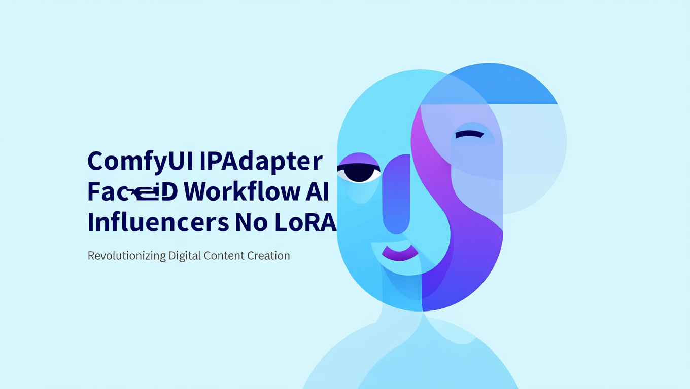 ComfyUI workflow showing IPAdapter and FaceID nodes for AI influencer face consistency