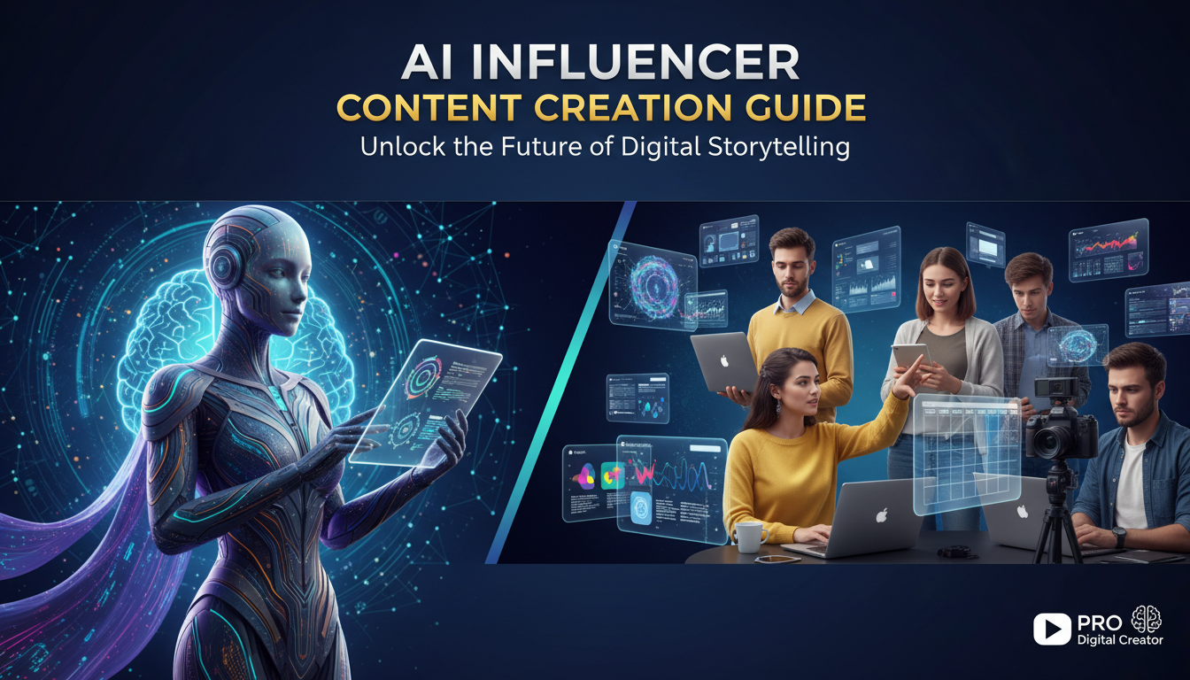 AI influencer content creation workflow and monetization guide