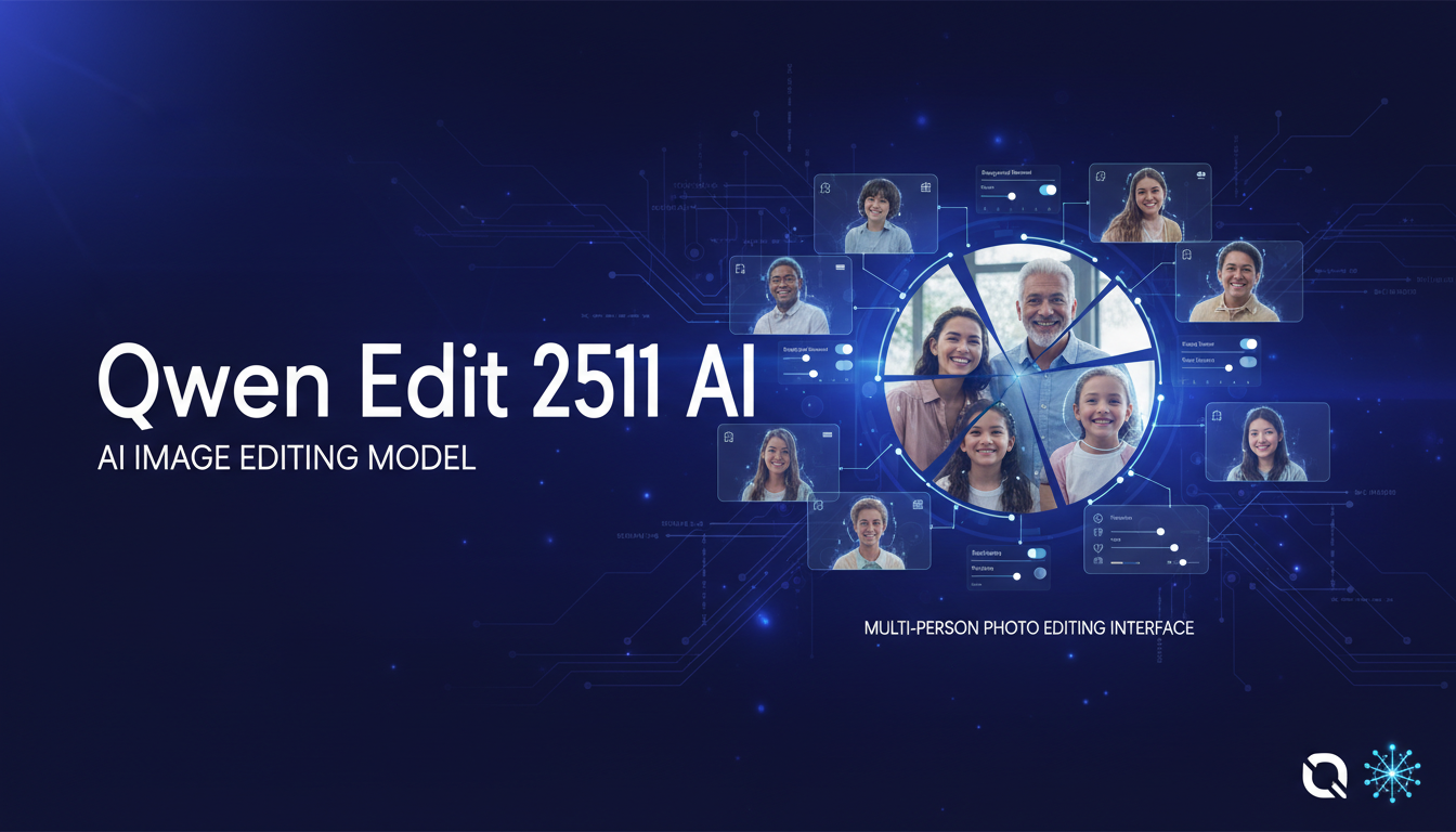 Qwen Edit 2511 AI image editing interface showing multi-person consistency