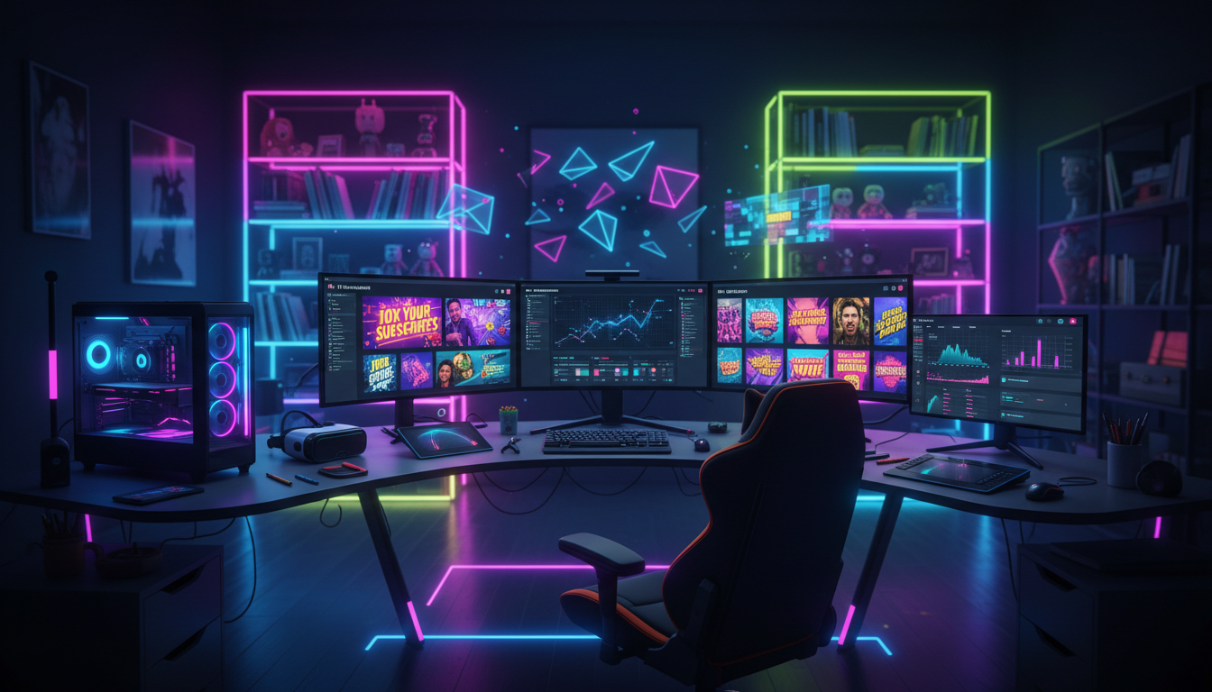 AI-powered YouTube thumbnail creation workspace