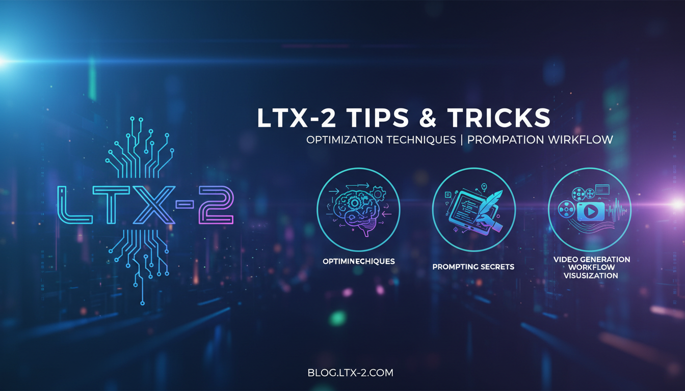 LTX-2 tips and tricks visualization showing optimization techniques
