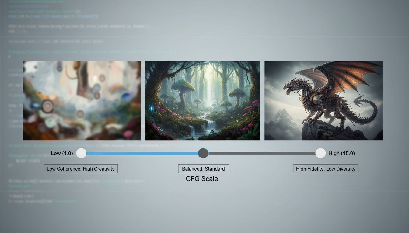 CFG scale explained with visual examples