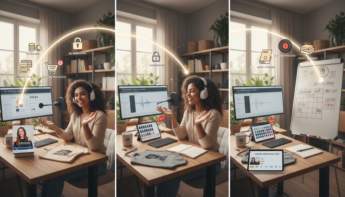 Multiple income streams for content creators