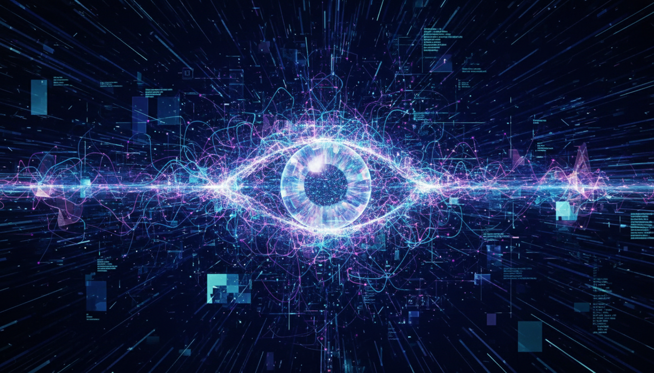 Flux 2 Klein AI image generation visualization with neural network patterns