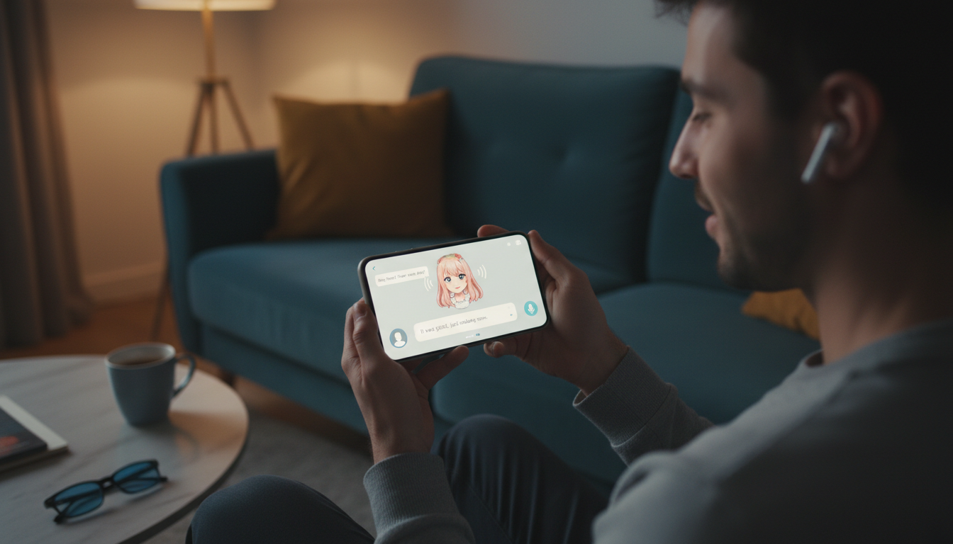 AI girlfriend voice chat and audio features