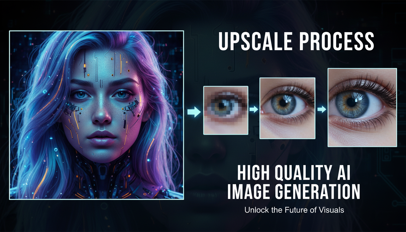 Side-by-side comparison of standard vs high quality AI-generated images showing dramatic quality difference