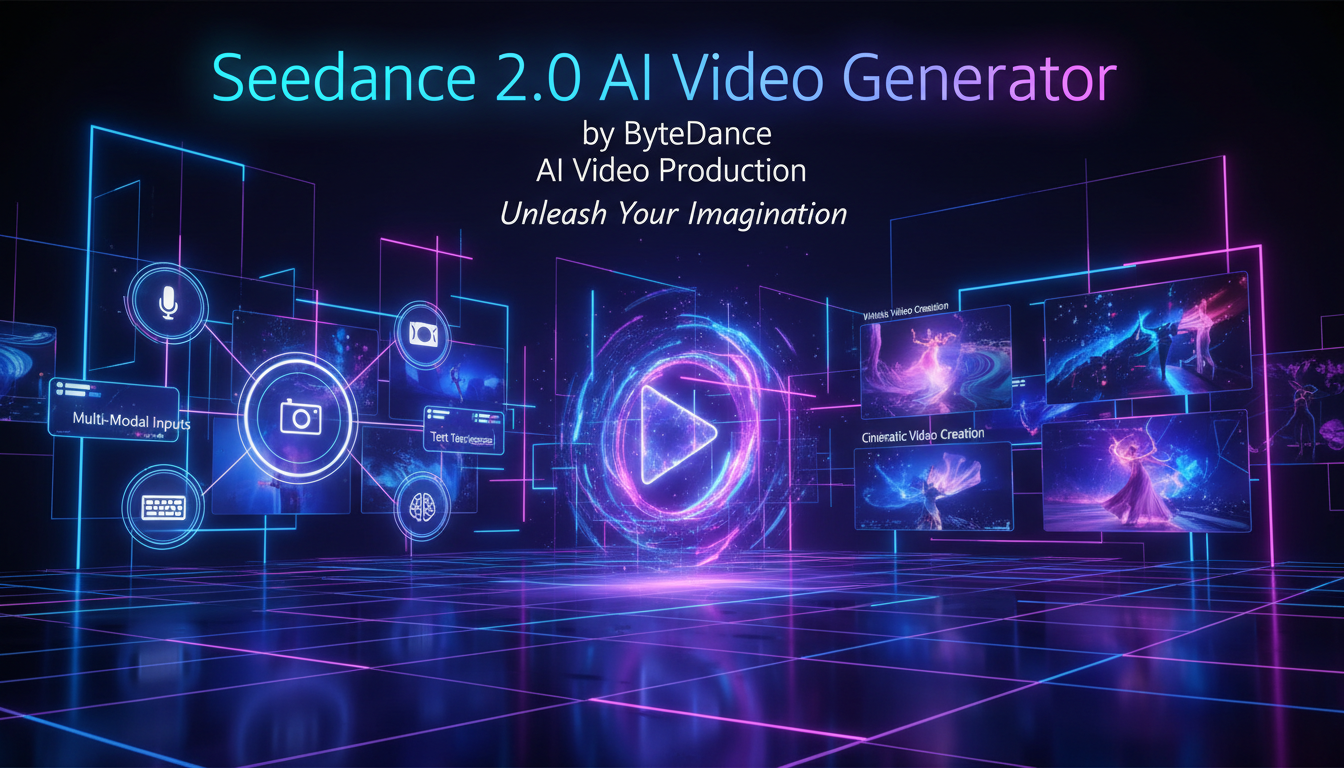 Seedance 2.0 AI video generator by ByteDance showing multi-modal video creation interface