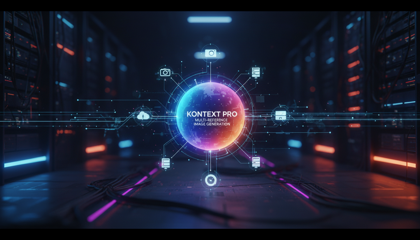 FLUX 2 Kontext Pro multi-reference image generation workflow demonstration